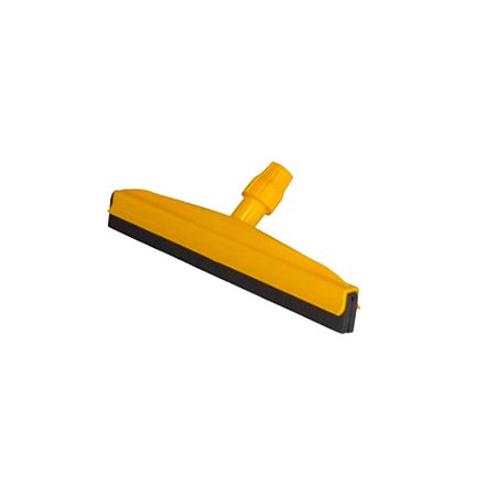 Rodo Plástico Amarelo c/Rosca s/Cabo c/Borracha Preta Dupla 35 cm Tonk Ref 2203070211