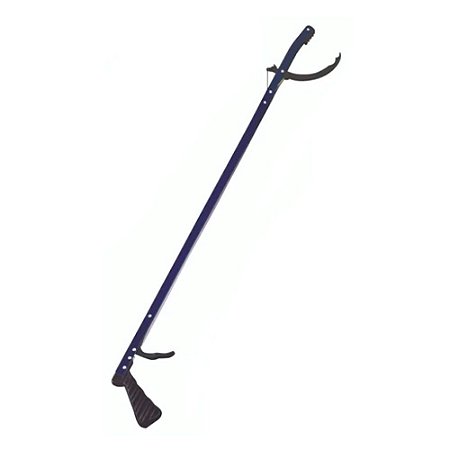 Mão Mecânica Alumínio Azul c/ mecanismo em nylon 75cm Bralimpia ref. MM75AZ