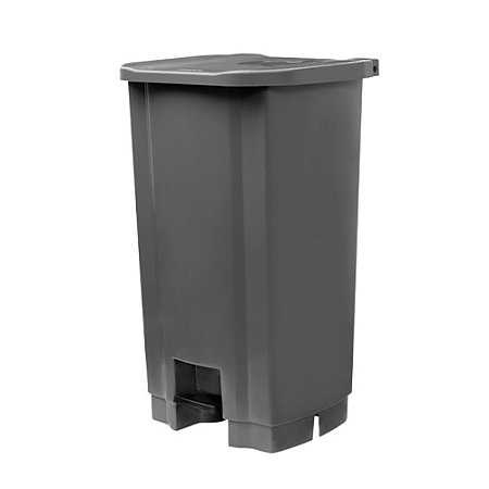 Lixeira Cinza 100L c/ Pedal 86x49,5cm Tonk Ref. 2203071037