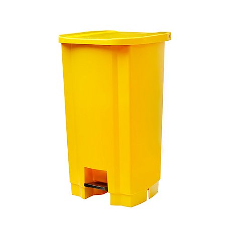 Lixeira Amarela 50L c/ Pedal 60,5x43cm Tonk Ref. 2203071011