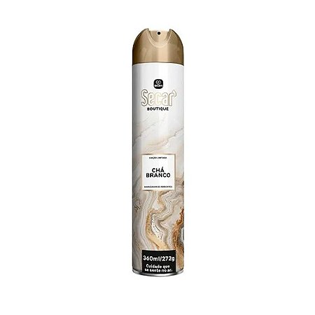 Odorização Secar Aerosol Odorizador p/ ambientes Chá Branco 360ml