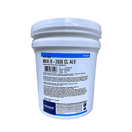 Lavanderia Maxi B-2600 CL ALV Desinfetante e Alvejante Clorado em Pó 5kg