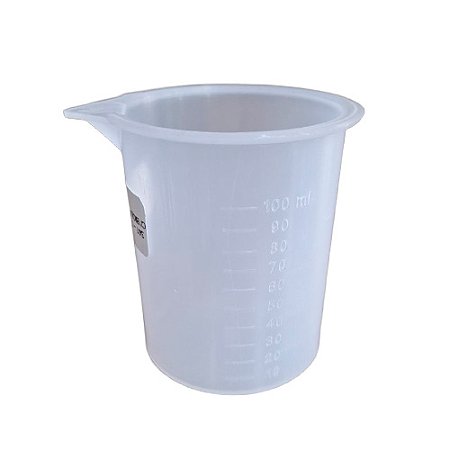Caneca graduada Plástico Incolor p/ dosagem 100ml Ref. 341