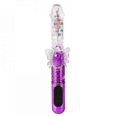 Vibrador Rotativo Sobe e Desce com 36 Modos de Vibracao e Estimulador