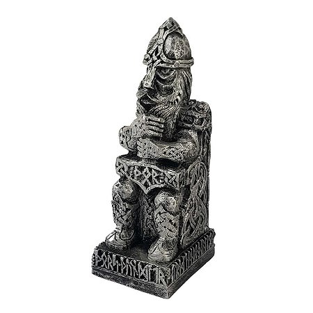 Estátua Deus Thor em Resina 18,5cm – Cor: Prata
