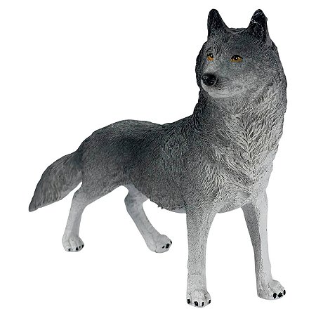 Estatueta Lobo Selvagem em Resina – Animal de Poder, Intuição e Força Ancestral