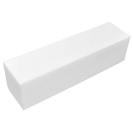 Lixa Bloco Branca Polidora Unhas Acrílico Gel Porcelana