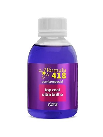 Esmalte Cora Top Coat Ultra Brilho Fórmula 418 100ml