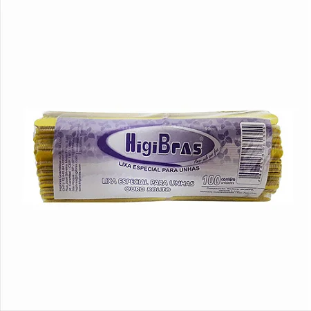 Lixa Rolito 16cm HigiBras 100 Unidades