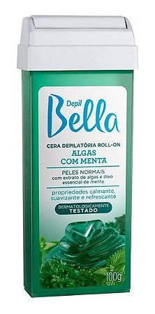 Cera Depilatória Roll-On Depil Bella Algas com Menta 100g