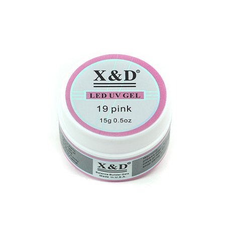 Gel para unhas - X&D de 15g 19 pink (alongamento) uv/led ( Consulte Disponibilidade de Estoque )