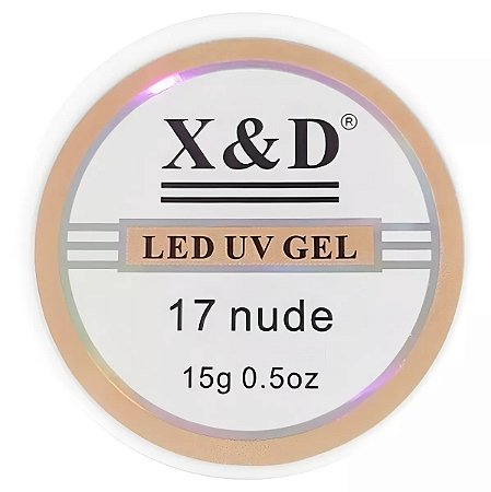 Gel construtor XD cor Nude 17-15 gramas Melhor preço do Brasil.
