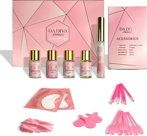 Kit Lash Lift Dadiva Gold Para Cílios Brow Lamination