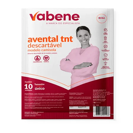 Avental Tnt Descartável 10un Vabene