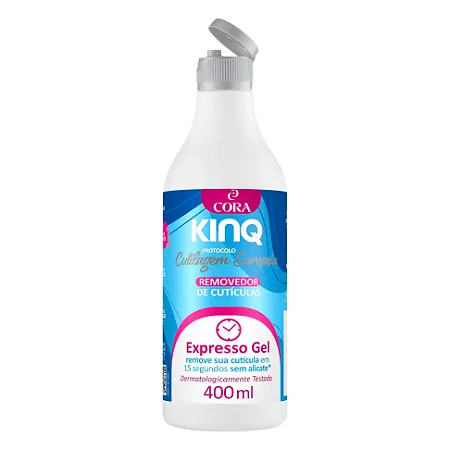 Removedor de Cutículas Cutilagem Europeia Cora (Kinq) Expresso Gel FlipTop 400ml
