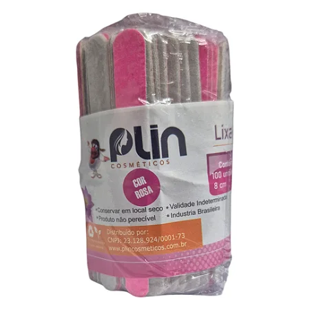 Lixa de unha Rosa Plin 8cm