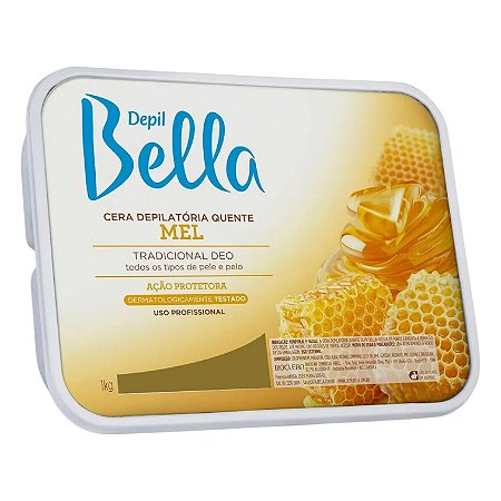 Cera Barra Mel 1kg - Depil Bella