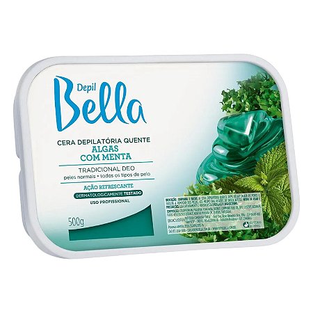Cera Barra Algas com Menta 500g - Depil Bella