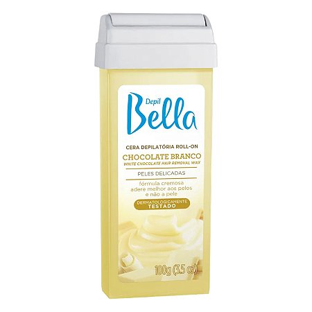 Cera Roll-On Chocolate Branco 100g - Depil Bella