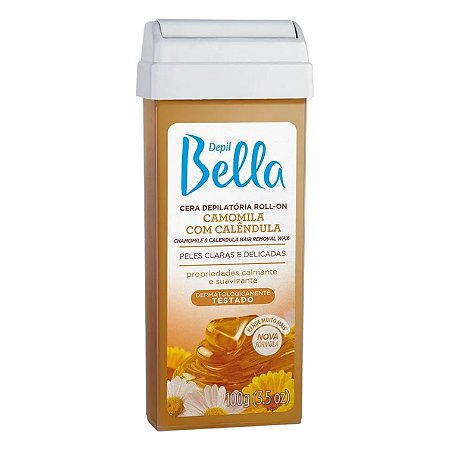 Cera Roll-On Camomila com Calêndula 100g - Depil Bella