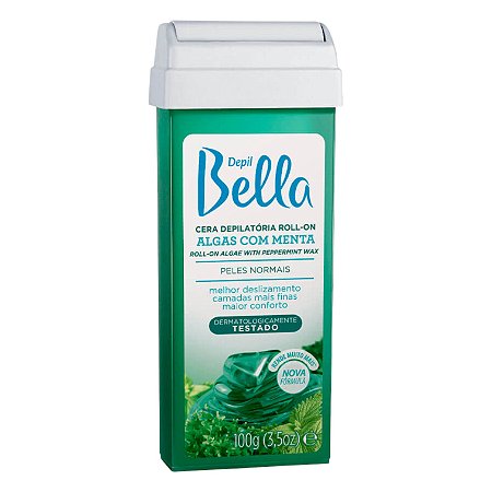 Cera Roll-On Algas com Menta 100g - Depil Bella