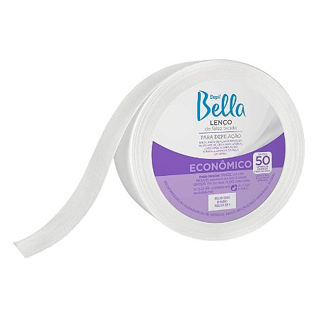 Rolo Lenço TNT Para Depilação Depil Bella 50m
