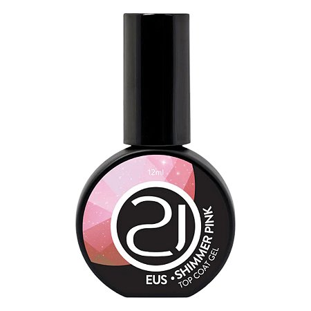 Top Coat EUS Shimmer Pink 12ml Nails 21