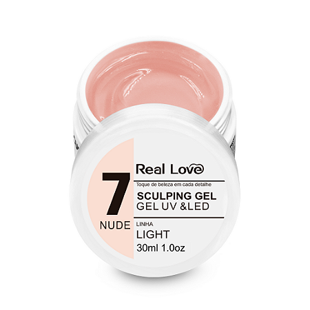 Gel Real Love Nude 7 - Linha Light 30ml