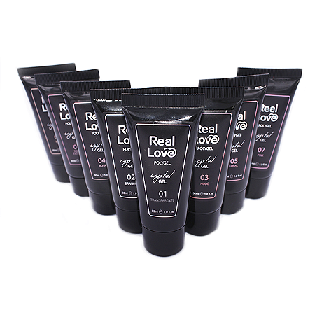 Polygel para Alongamento De Unhas 30ml - Real Love