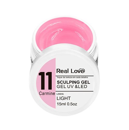 Gel Real Love Carmine 11 - Linha Light 15ml