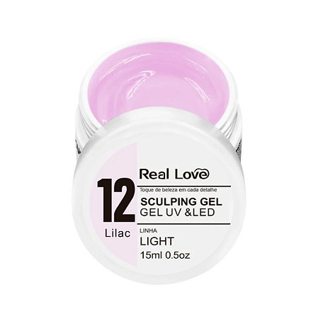 Gel Real Love Lilac 12 - Linha Light 15ml