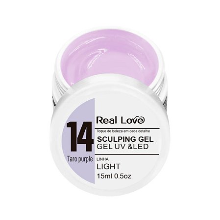 Gel Real Love Taro Purple 14 - Linha Light 15ml