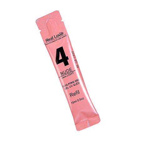 Refil Gel Real Love Nude 4 - Linha Light 15ml