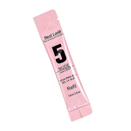 Refil Gel Real Love Nude 5 - Linha Light 15ml