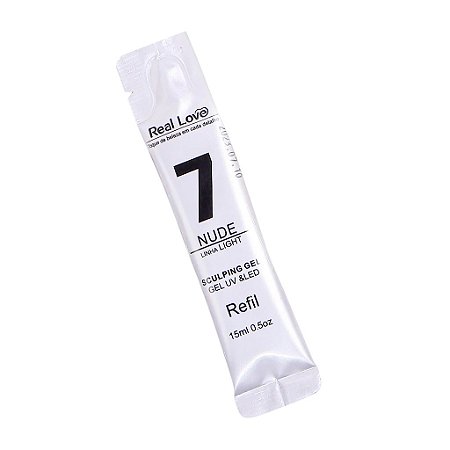 Refil Gel Real Love Nude 7 - Linha Light 15ml