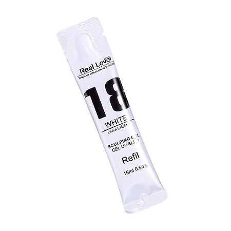 Refil Gel Real Love White 18 - Linha Light 15ml