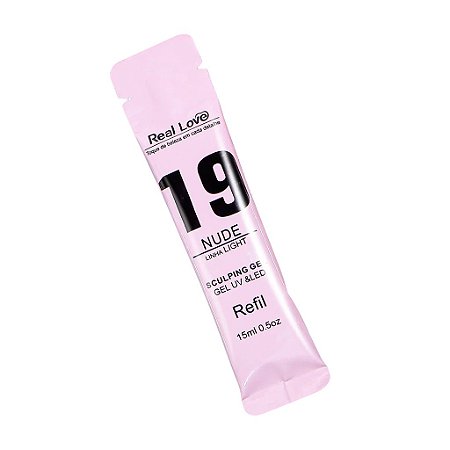 Refil Gel Real Love Nude 19 - Linha Light 15ml