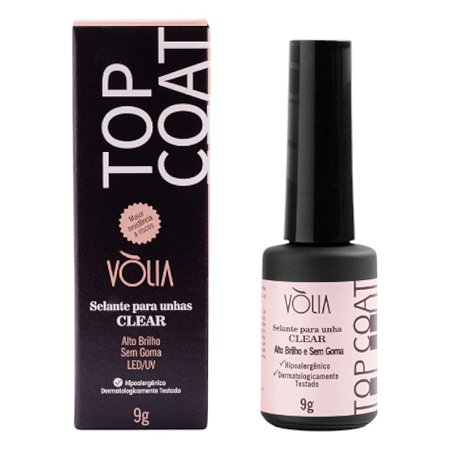 Volia Top Coat – Clear Frasco