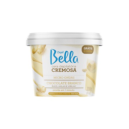 Cera de Microondas Chocolate Branco 200g Depil Bella
