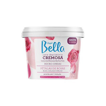 Cera de Microondas Petalas de Rosa 200g Depil Bella