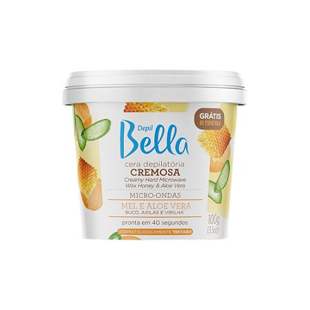 Cera de Microondas Mel e Aloe Vera 100g Depil Bella