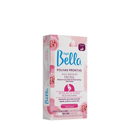 Folha Pronta Facial Petalas de Rosas - Depil Bella