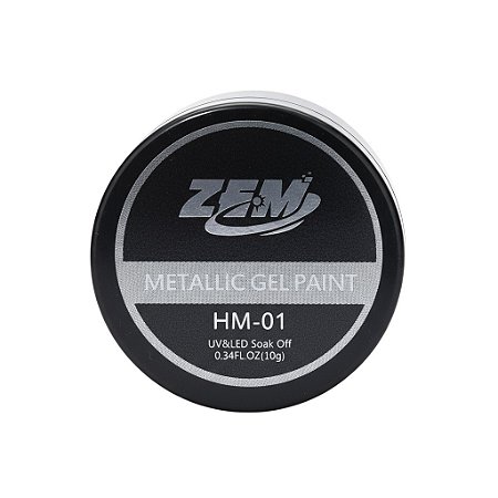 Tinta Metaliza Prata em Gel Zem