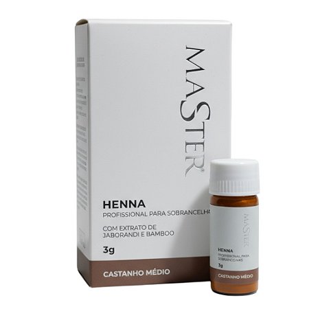 Henna Master Castanho Medio