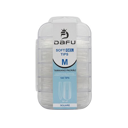 Tips Soft Gel Quadrada Dafu