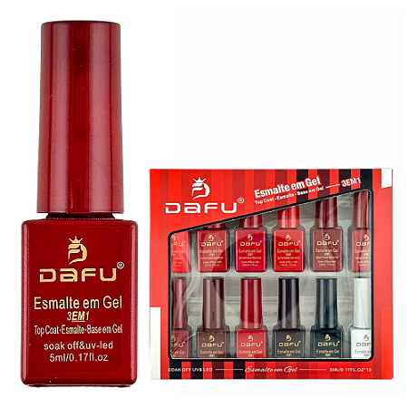 Esmalte em Gel 3 em 1 Dafu