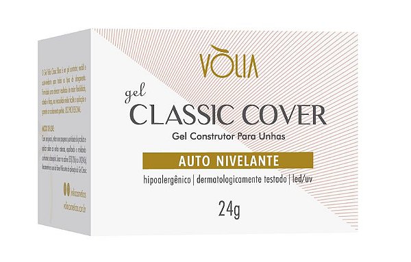 Vólia Gel Classic Cover Nail Auto Nivelante Gel Construtor de Unhas Led/uv Tom Ideal Para Maquiagem de Leito e Babyboomer e Color 24g