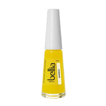 Esmalte Bellia Cremoso Amarelo Atacado Pacote com 12 (doze)