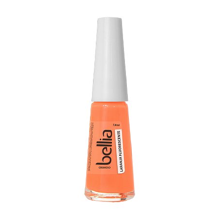 Esmalte Bellia Cremoso Laranja Florescente Atacado Pacote com 12 (doze)