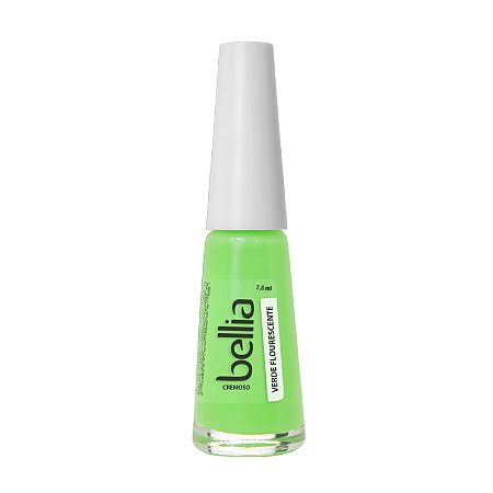Esmalte Bellia Cremoso Verde Florescente Atacado Pacote com 12 (doze)